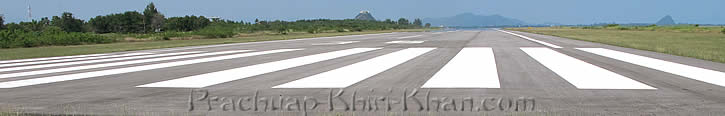 The runway Prachuap Khiri Khan, Thailand runway Prachuap Khiri Khan
