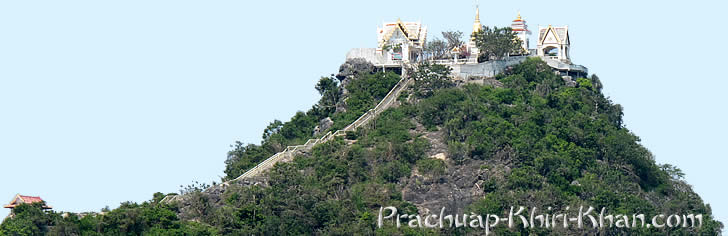 Monkey mountain Wat Thammikaram Prachuap Khiri Khan Thailand Wat Thammikaram in Prachuap Khiri Khan